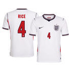 RICE #4 Angleterre Domicile Maillot - Coupe du Monde 2026 Blanc