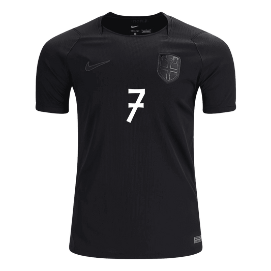 SØRLOTH #7 Norway Away Shirt - World Cup 2026 Black