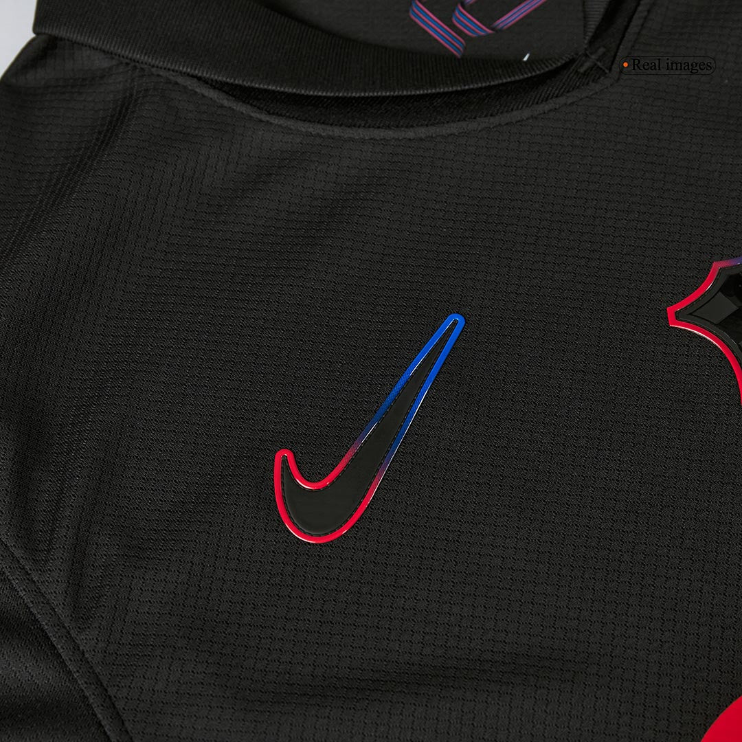 RAPHINHA #11 Barcelone Maillot Extérieur 2024/25 Noir - UCL