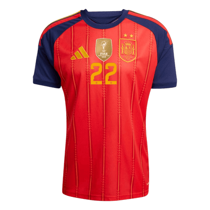 CUBARSÍ #22 Espagne Domicile Maillot - Coupe du Monde 2026 Rouge