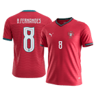 B.FERNANDES #8 Portugal Home Shirt - World Cup 2026 Red - Super