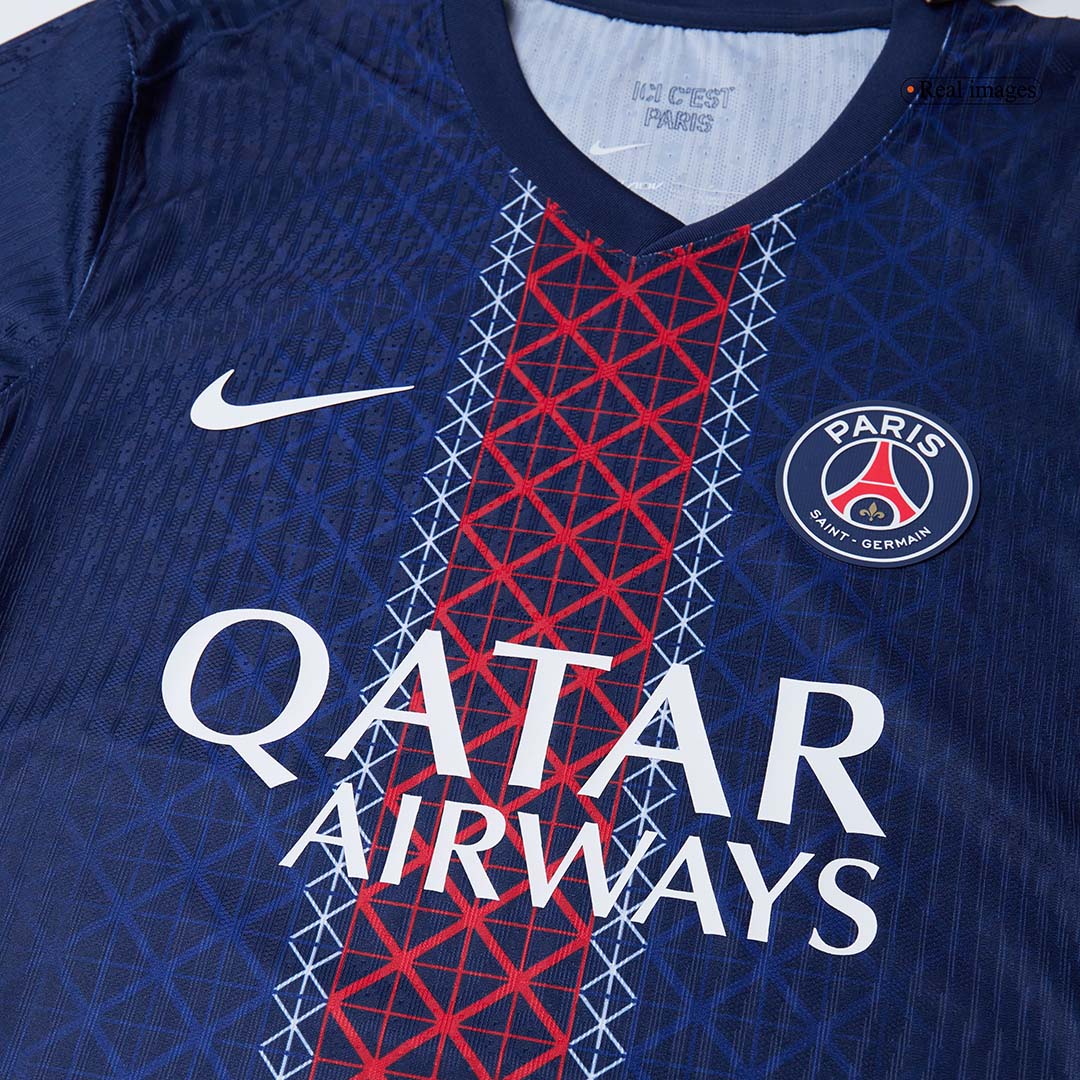 KVARATSKHELIA #7 PSG Domicile Maillot 2025/26 Bleu marine Joueur