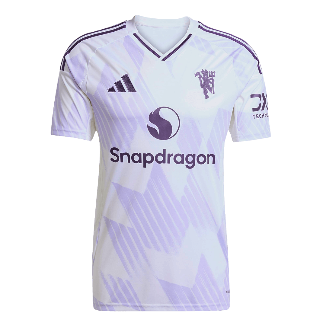 B.FERNANDES #8 Maillot Extérieur Manchester United 2025/26 Blanc
