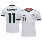 S.GIMENEZ #11 Mexique Maillot Extérieur - Coupe du Monde 2026 Blanc Joueur