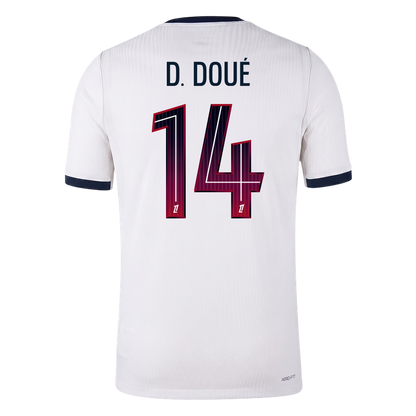 D. DOUÉ #14 PSG Extérieur Maillot 2026/27 Blanc Joueur
