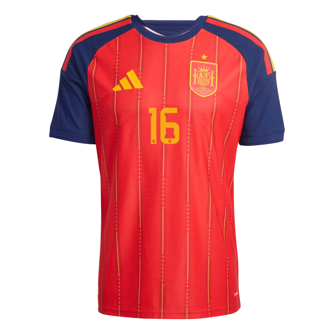 RODRIGO #16 Spain Home Jersey - 2026 World Cup Red Player