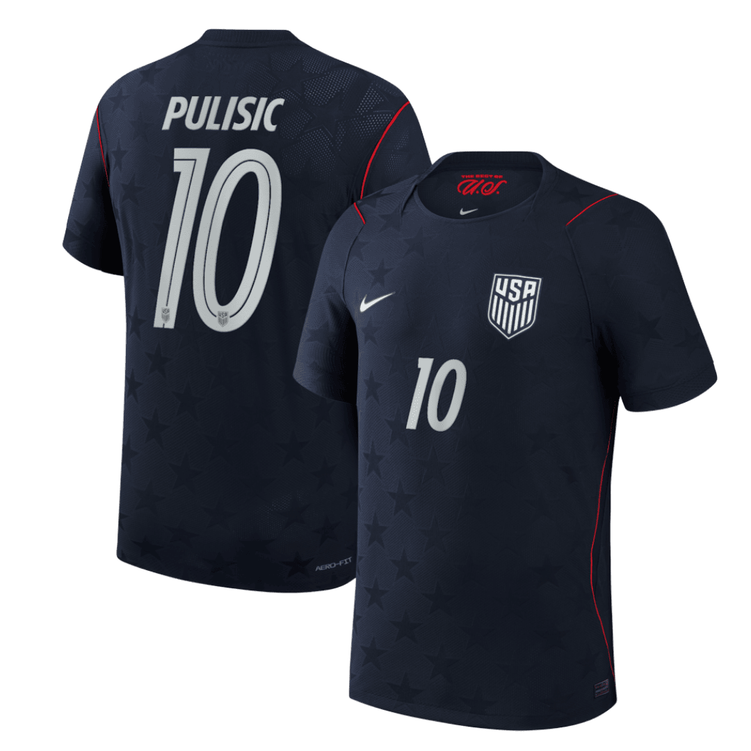 PULISIC #10 USA Away Jersey - World Cup 2026 Black Player
