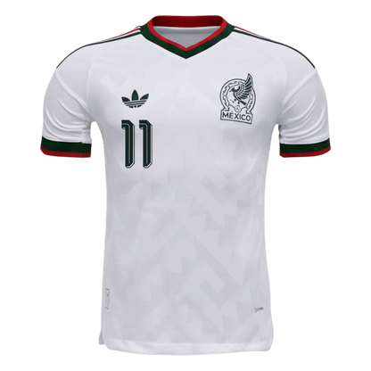 S.GIMENEZ #11 Mexique Maillot Extérieur - Coupe du Monde 2026 Blanc Joueur