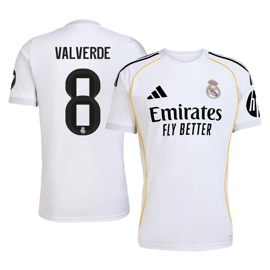 VALVERDE #8 Real Madrid Maillot Domicile 2025/26 Blanc - Super