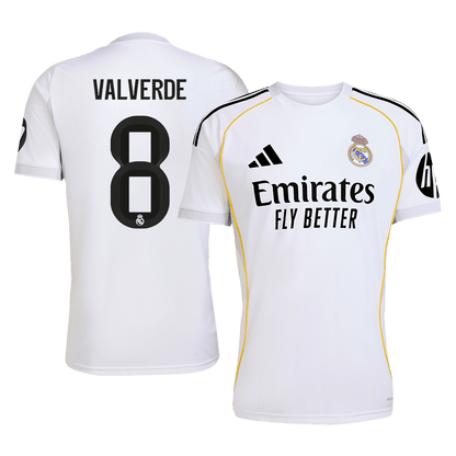 VALVERDE #8 Real Madrid Maillot Domicile 2025/26 Blanc - Super