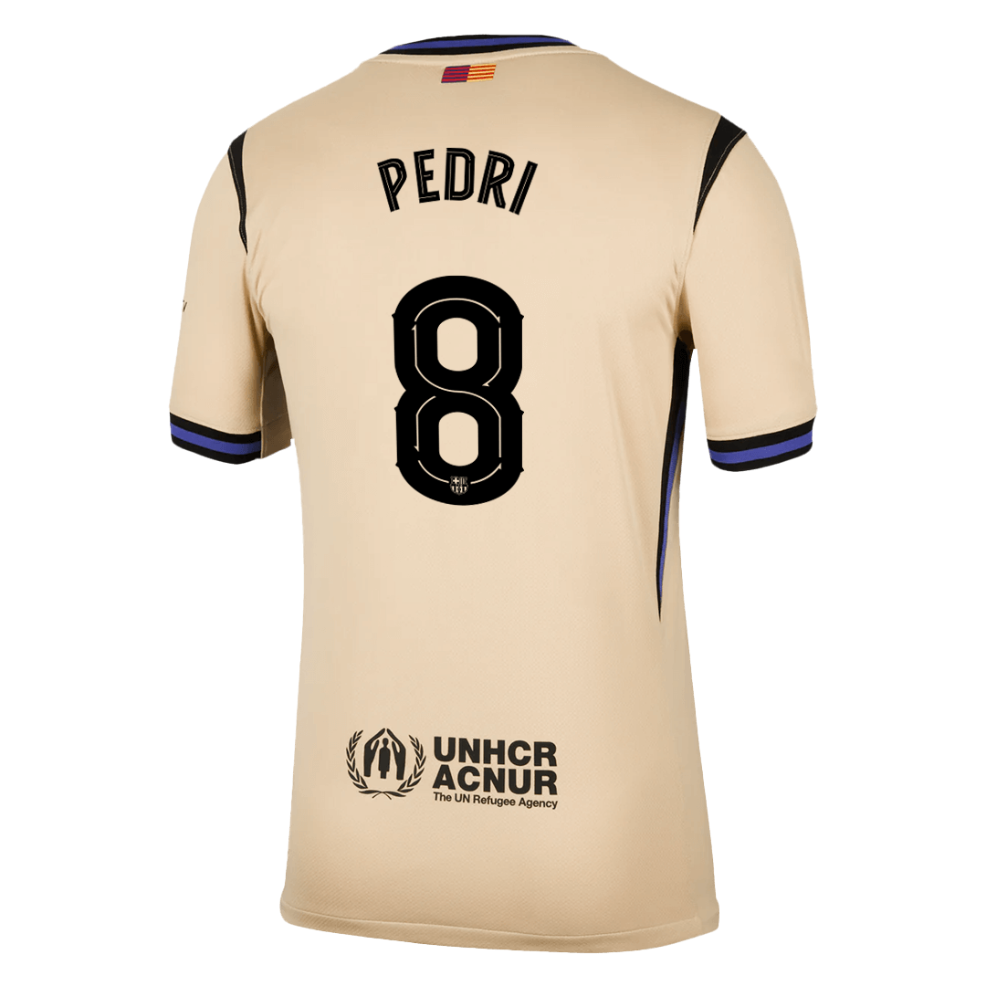 PEDRI #8 Barcelona Extérieur Maillot 2025/26 Jaune - UCL