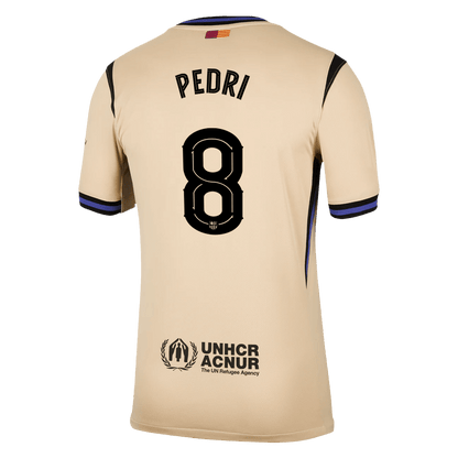PEDRI #8 Barcelona Extérieur Maillot 2025/26 Jaune - UCL