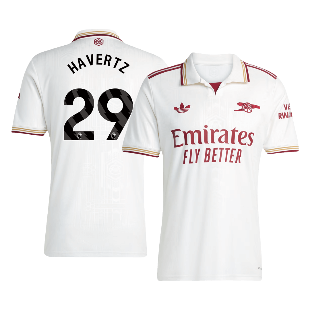 HAVERTZ #29 Arsenal Troisième Maillot 2025/26 Blanc