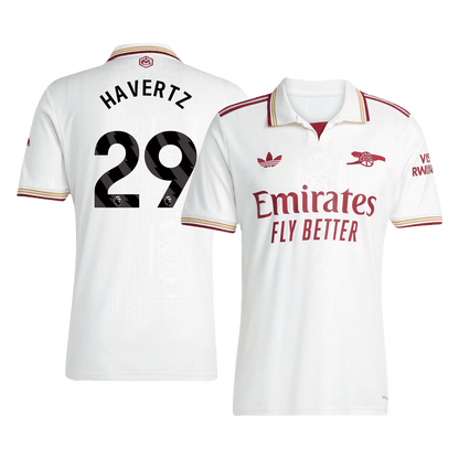HAVERTZ #29 Arsenal Troisième Maillot 2025/26 Blanc