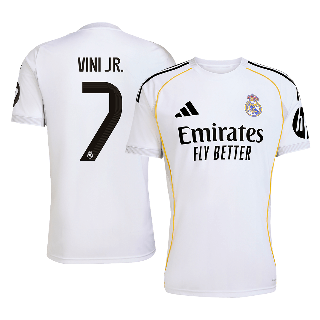 VINI JR. #7 Real Madrid Home Jersey 2025/26 White - Super
