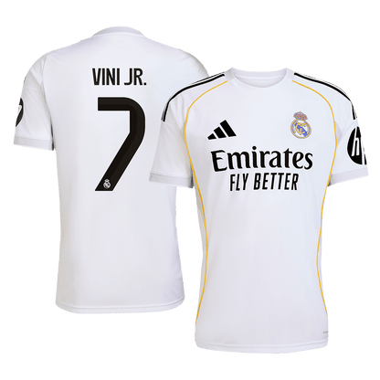 VINI JR. #7 Real Madrid Home Jersey 2025/26 White - Super
