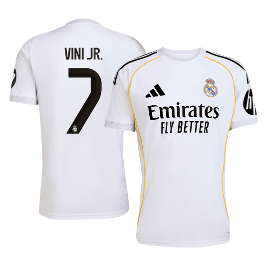 VINI JR. #7 Real Madrid Home Jersey 2025/26 White - Super