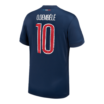 O.DEMBÉLÉ #10 PSG Domicile Maillot 2024/25 Bleu marine - UCL