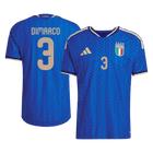 Maillot Domicile Italie #3 DIMARCO - Joueur Coupe du Monde 2026 Bleu