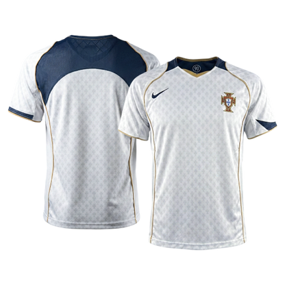 Maillot Rétro Portugal Extérieur 2004 Blanc