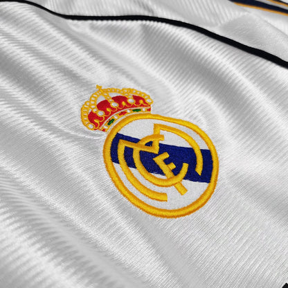 Maillot Domicile Rétro Real Madrid 1999/00 Blanc