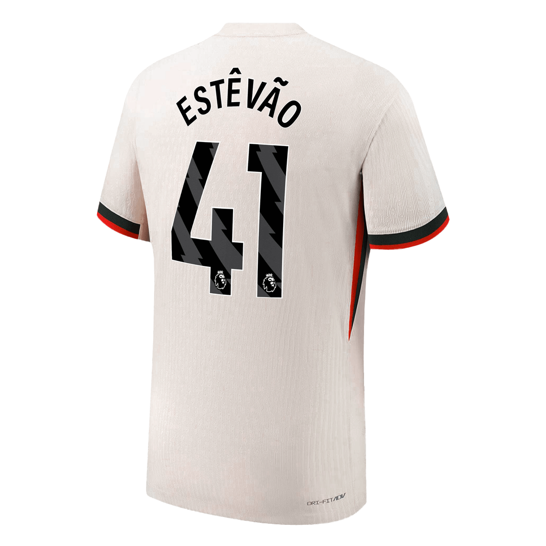 ESTÊVÃO #41 Chelsea Extérieur Maillot 2025/26 Blanc Joueur