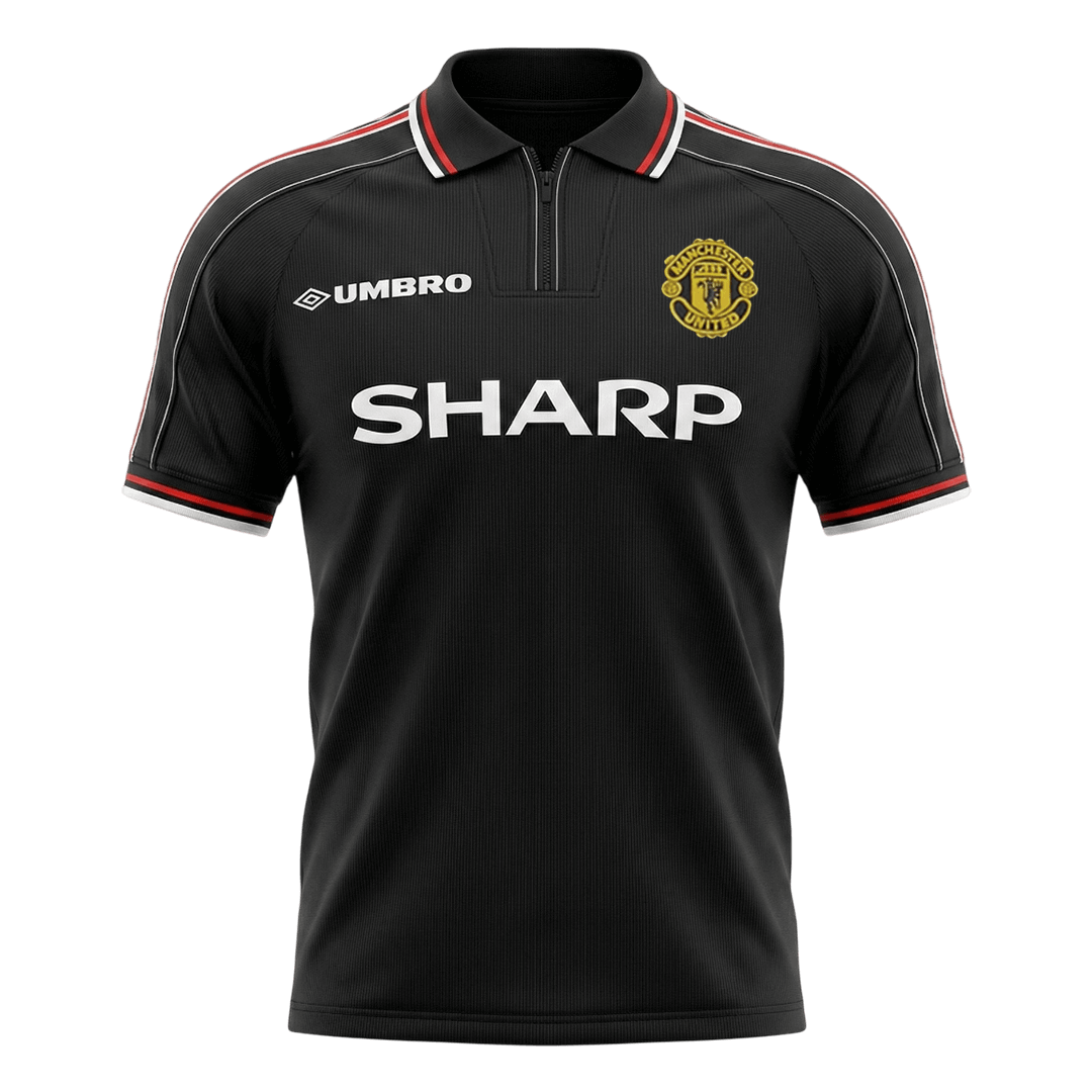 Rétro Maillot Extérieur Manchester United 1998 Noir