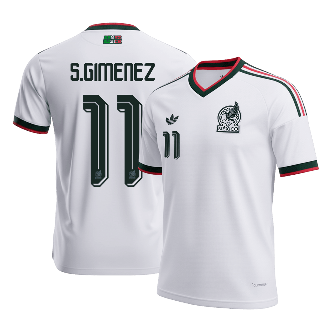 S.GIMENEZ #11 Mexico Away Jersey - 2026 World Cup White