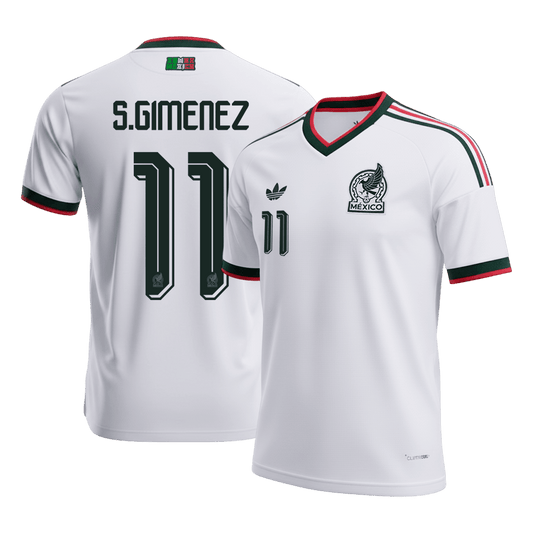 S.GIMENEZ #11 Mexico Away Jersey - 2026 World Cup White