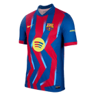 Maillot Extérieur Barcelone 2025/26 Rouge&Bleu Joueur