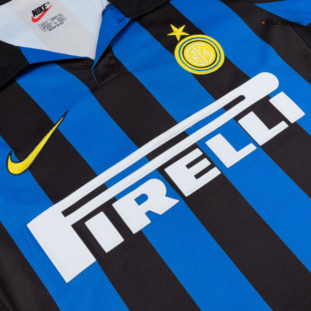 Maillot Rétro Domicile Inter Milan 1998/99 Bleu & Noir