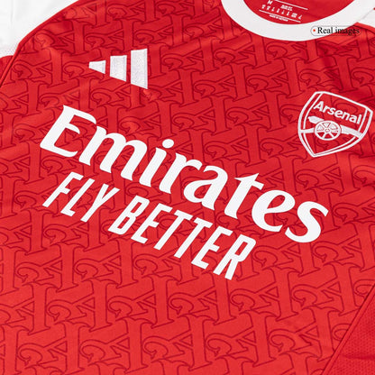 SALIBA #2 Maillot Domicile Arsenal 2025/26 Rouge - Super
