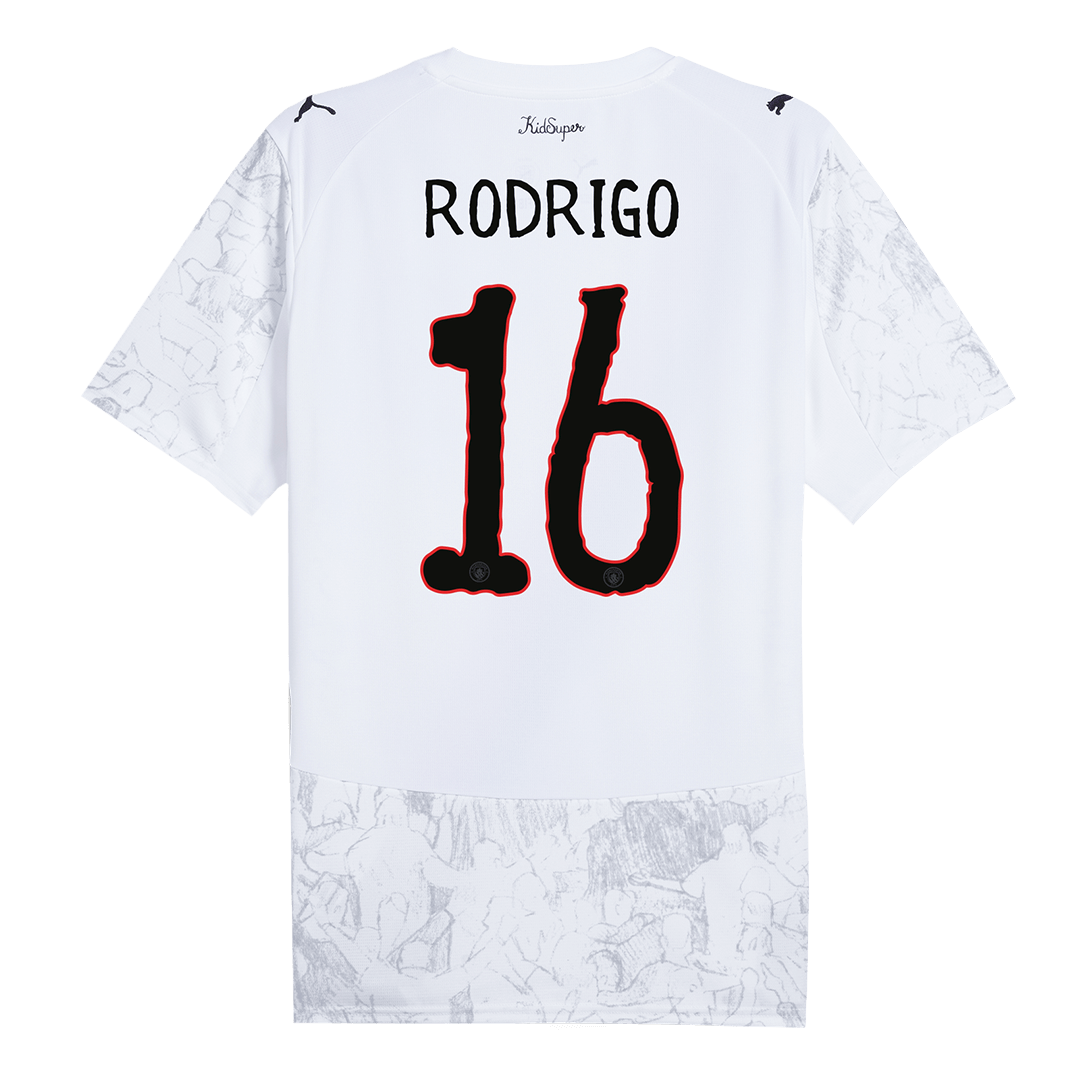 RODRIGO #16 Manchester City Maillot - Coupe du Monde 2025/26 Blanc