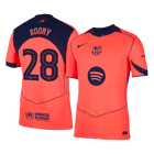 ROONY #28 Barcelona Third Maillot 2025/26 Orange Joueur