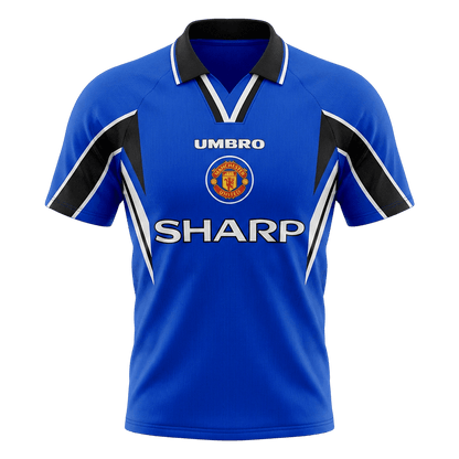 Maillot rétro domicile Manchester United 1996/97 bleu