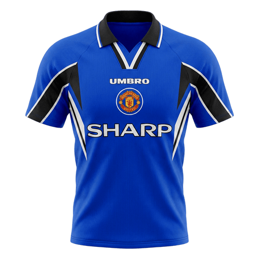 Maillot rétro domicile Manchester United 1996/97 bleu