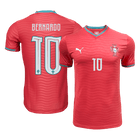 BERNARDO #10 Portugal Domicile Maillot - Coupe du Monde 2026 Rouge Joueur