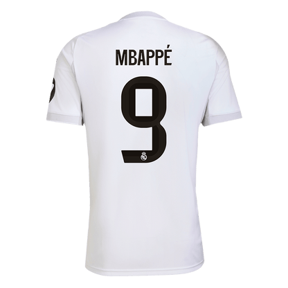 MBAPPÉ #9 Real Madrid Domicile Maillot 2025/26 Blanc - Superbe
