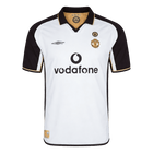Maillot Rétro Manchester United Extérieur 2001/02 Blanc&Or