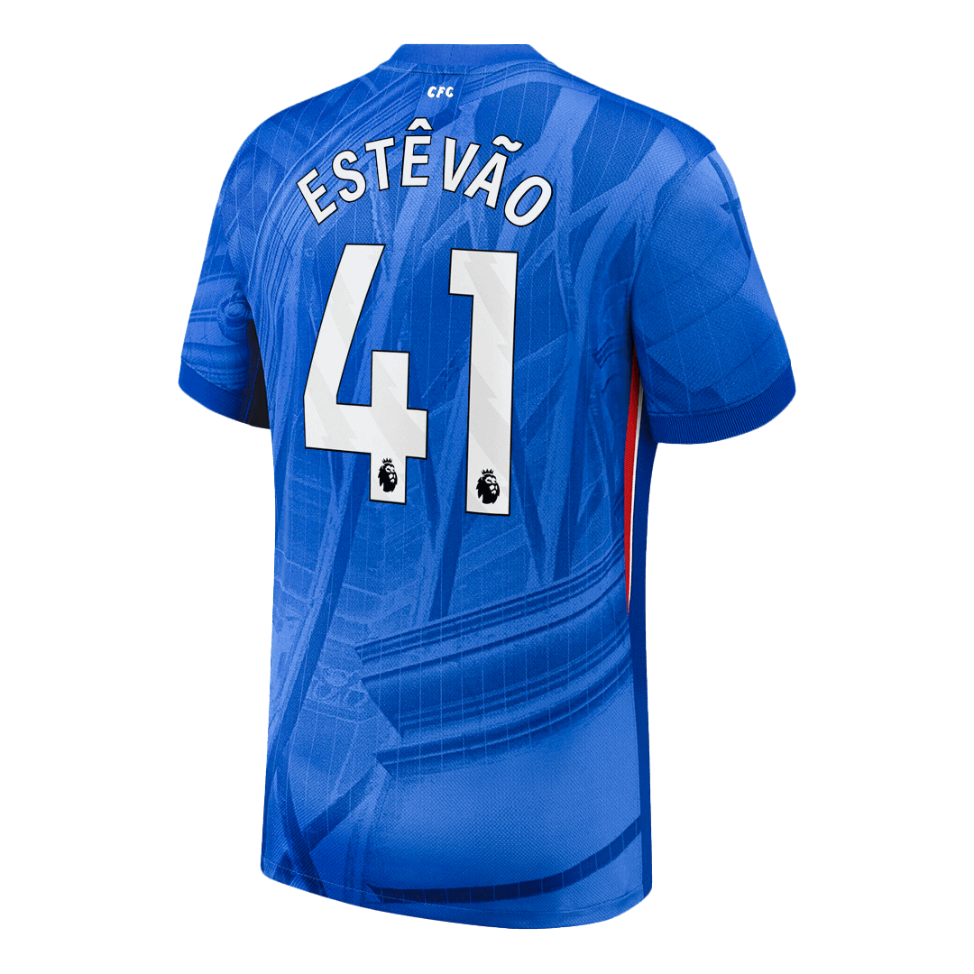 ESTÊVÃO #41 Chelsea Domicile Maillot 2025/26 Bleu - Superbe