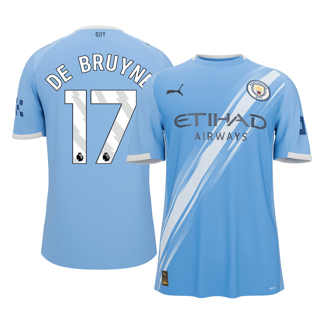 DE BRUYNE #17 Manchester City Domicile Maillot 2025/26 Bleu - Super