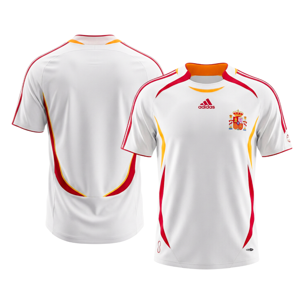 Maillot Extérieur Rétro Espagne 2006 Blanc
