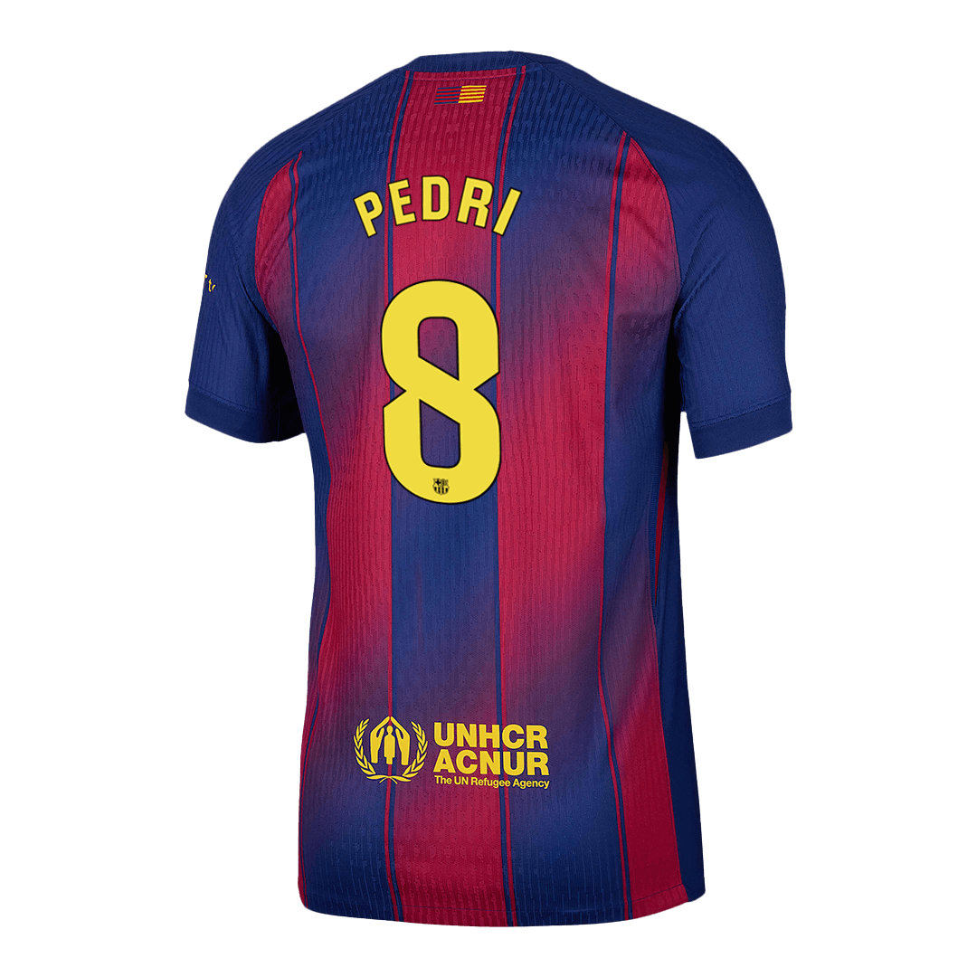 PEDRI #8 Barcelona Domicile Maillot 2025/26 Rouge&Bleu Joueur
