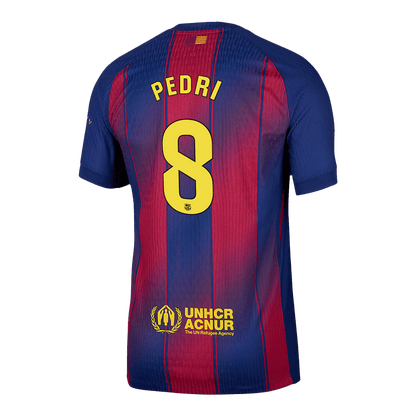 PEDRI #8 Barcelona Domicile Maillot 2025/26 Rouge&Bleu Joueur