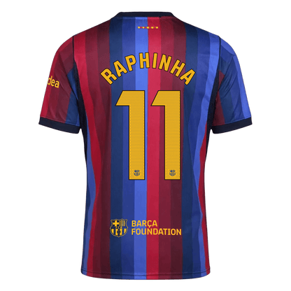 RAPHINHA #11 Barcelona Domicile Maillot 2026/27 Blue&Garnet