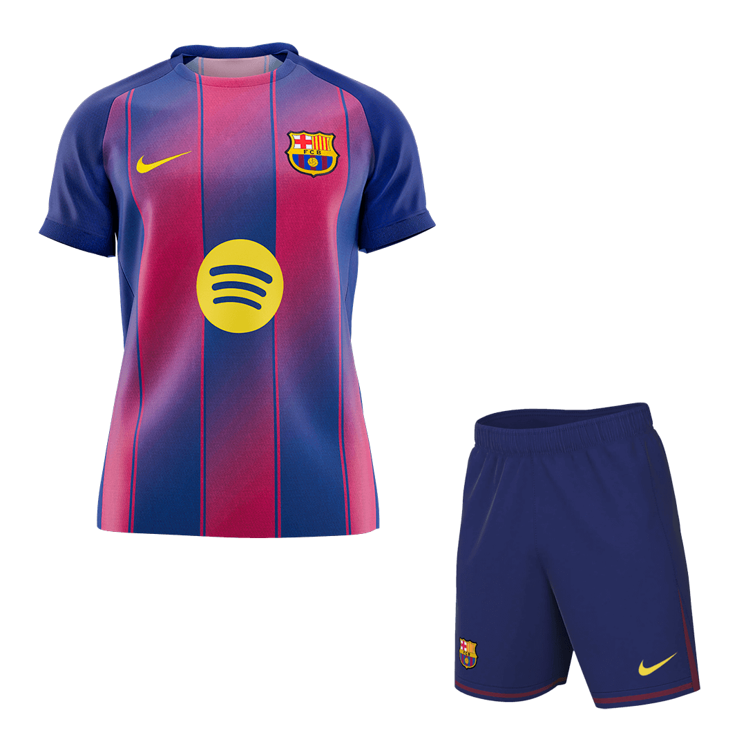 Kit Maillot Domicile Homme Barcelone 2025/26 Rouge&Bleu - Super