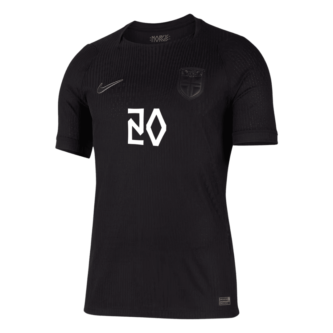 NUSA #20 Norvège Extérieur Maillot - Coupe du Monde 2026 Noir Joueur