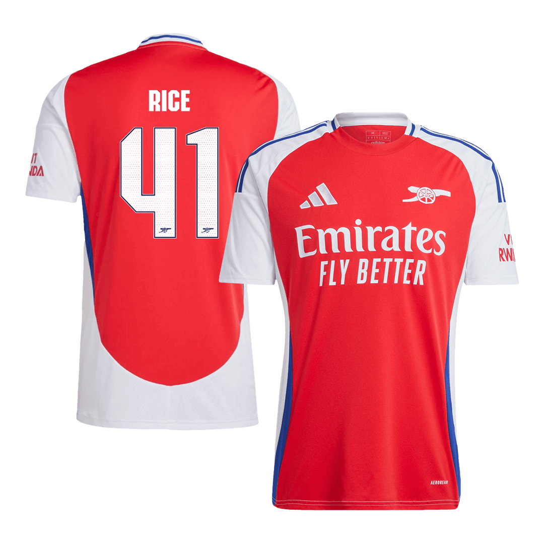 RICE #41 Maillot Domicile Arsenal 2024/25 Rouge - UCL