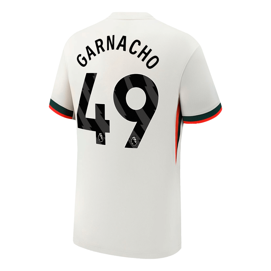 GARNACHO #49 Chelsea Maillot Extérieur 2025/26 Blanc