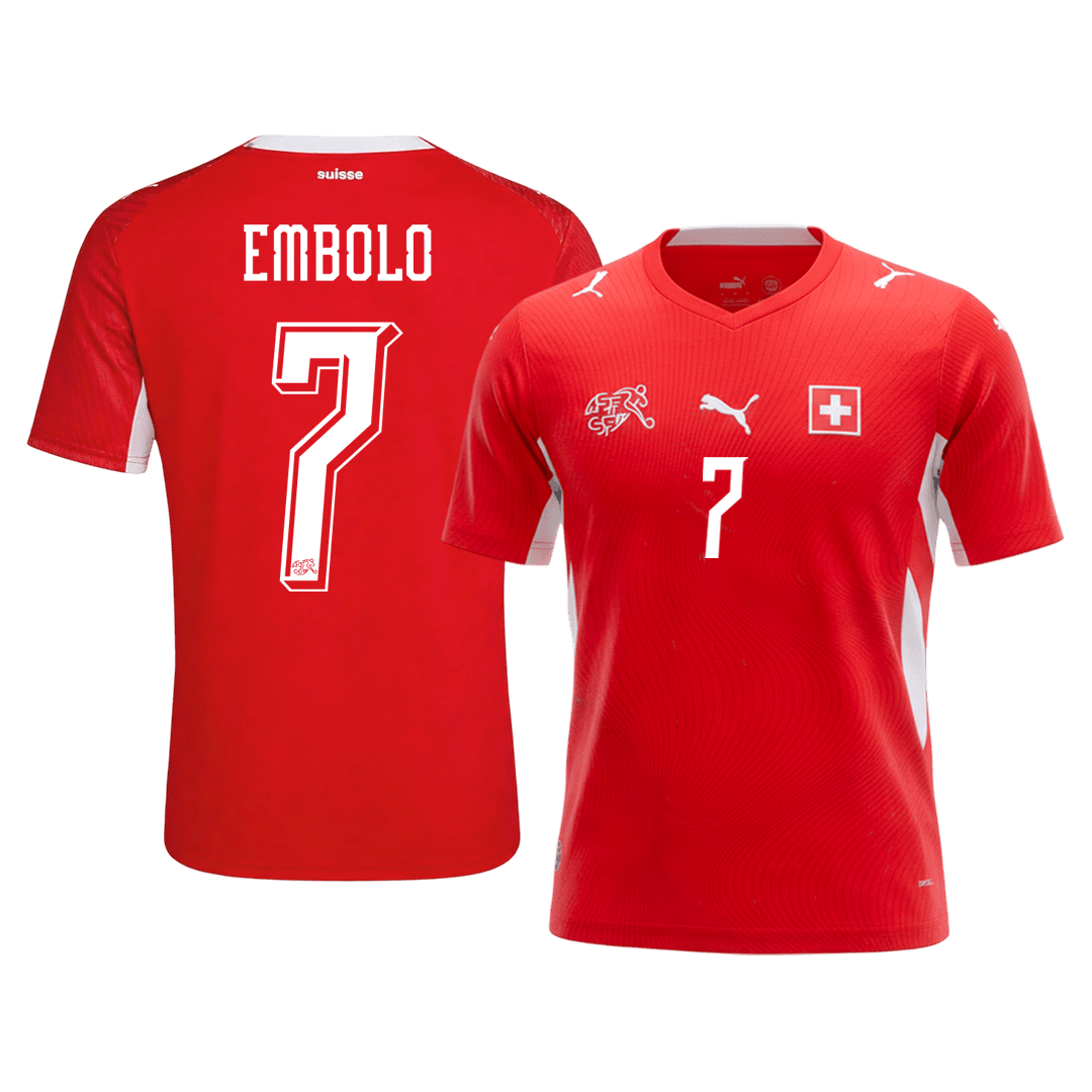 EMBOLO #7 Switzerland Home Jersey - 2026 World Cup Red